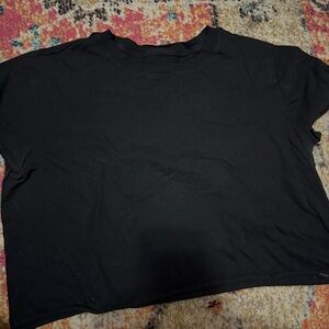 We The Free Black Crop Top